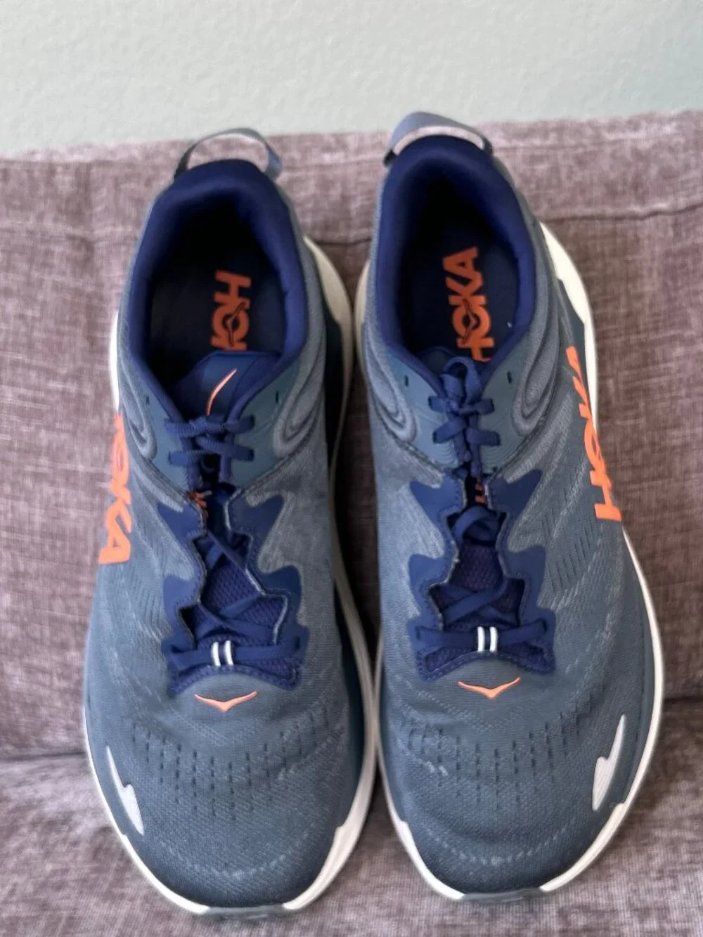 HOKA GAVIOTA 6 SNEAKERS ~ size 14 Wide ~ Blue